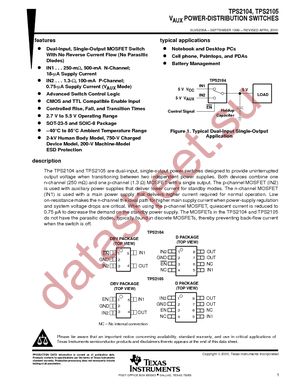 TPS2104DBVR datasheet  